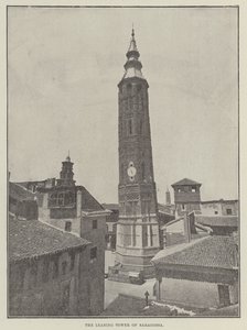 برج سرقسطة المائل بواسطة مصور انجليزى