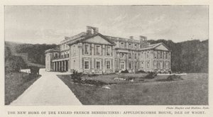 المنزل الجديد للبنديديكتين المنفيين الفرنسيين ، Appuldurcombe House ، Isle of Wight بواسطة مصور انجليزى