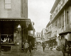 سوق Provision ، الحي الصيني ، سان فرانسيسكو (صورة b / w) بواسطة مصور انجليزى