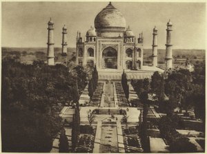 تاج محل في أغرا (حفر ضوئي) بواسطة مصور انجليزى