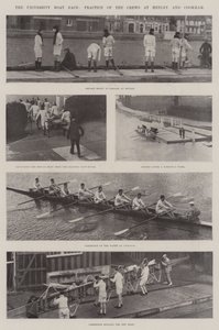 سباق القوارب الجامعية ، ممارسة الطاقم في Henley و Cookham