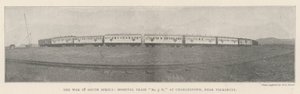 The War in South Africa، Hospital Train No 3 H ، في Charlestown ، بالقرب من Volksrust بواسطة مصور انجليزى