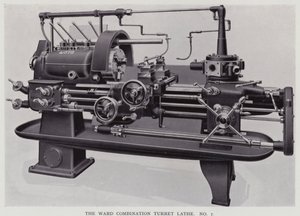 The Ward combination turret lathe (b/w photo) بواسطة مصور انجليزى