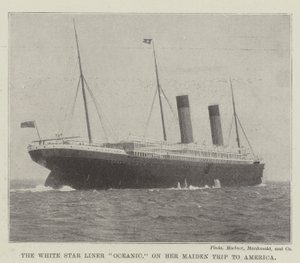 The White Star Liner Oceanic ، في رحلتها الأولى إلى أمريكا بواسطة مصور انجليزى