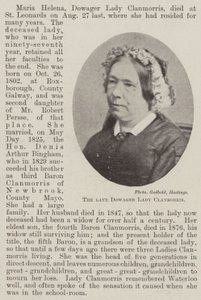 الراحل Dowager Lady Clanmorris بواسطة مصور انجليزى