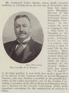 الراحل السيد FD Barnes بواسطة مصور انجليزى