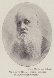 الراحل السيد J Ewing Ritchie ، كريستوفر كرايون بواسطة مصور انجليزى