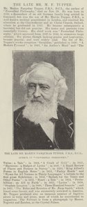 الراحل السيد Martin Farquhar Tupper ، FRS ، DCL ، مؤلف فلسفة المثل بواسطة مصور انجليزى