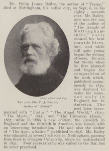الراحل السيد PJ Bailey ، مؤلف Festus بواسطة مصور انجليزى