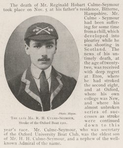 الراحل السيد RH Culme-Seymour ، شوط قارب أكسفورد 1901