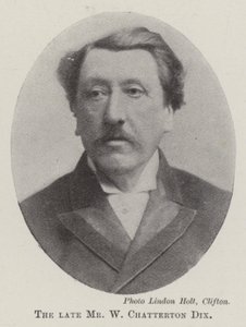 الراحل السيد W Chatterton Dix بواسطة مصور انجليزى