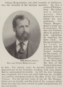 الراحل Ottmar Mergenthaler بواسطة مصور انجليزى
