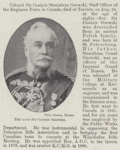 الراحل السير Casimir Gzowski بواسطة مصور انجليزى