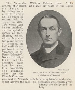 الراحل الجليل W Pelham Burn ، Archdeacon of Norwich بواسطة مصور انجليزى