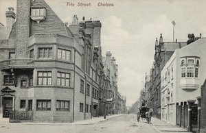 Tite Street, Chelsea, London (b/w photo) بواسطة مصور انجليزى