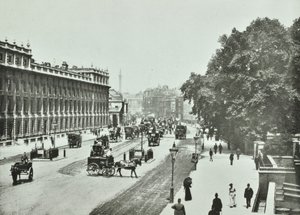 وايتهول ، وستمنستر إل بي: ينظر شمالاً ، 1890 بواسطة مصور انجليزى