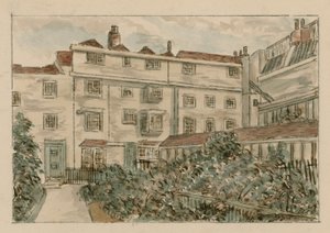 13-15 نيفيلز كورت ، فيتر لين ، هولبورن ، من رسم عام 1900 (مرحاض على ورق) بواسطة مدرسة اللغة الإنجليزية