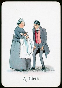 A Birth (colour litho) بواسطة مدرسة اللغة الإنجليزية