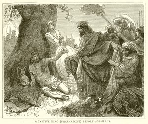 ملك أسير (Pharnabazus) قبل Agesilaus بواسطة مدرسة اللغة الإنجليزية