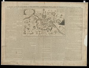 يوميات وخطة تصويرية لحصار كولشستر 1648 ، طبعها وباعها دبليو. Keymer ، 1648 بواسطة مدرسة اللغة الإنجليزية