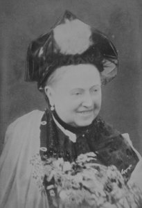 صورة اليوبيل للملكة فيكتوريا (1819-1901) يضحك ، 21 يونيو 1887 (صورة بني داكن)