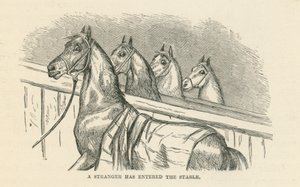 شخص غريب دخل الإسطبل (نقش) بواسطة مدرسة اللغة الإنجليزية