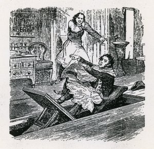 سلسلة من اللؤلؤ أو صديق شارع الأسطول (1847) ، بريتانيا ، هوكستون. سويني تود بواسطة مدرسة اللغة الإنجليزية