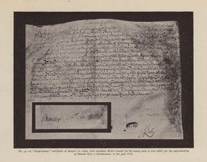 شهادة "الدية" لجورج الأول" (صورة حجرية) بواسطة مدرسة اللغة الإنجليزية