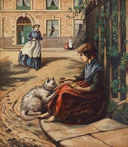 صديق محتاج (طباعة حجرية ملونة) بواسطة مدرسة اللغة الإنجليزية