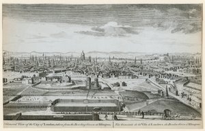 نظرة عامة على لندن مأخوذة من لعبة البولينج الخضراء في Islington بواسطة مدرسة اللغة الإنجليزية