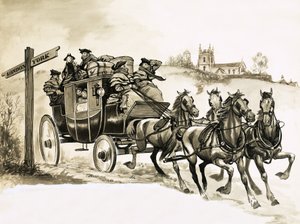 عربة الحنطور إلى يورك بواسطة مدرسة اللغة الإنجليزية