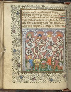 أضف 10302 ورقة 32v الكيميائيون Geber (800 أو 900 م) ، Arnold of Villanova ، Rhasis و Hermes Trismegistus ، من `` The Ordinal of Alchemy 