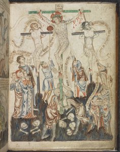 يضيف. 47682 ، ص 32 ، الصلب ، من كتاب صور الكتاب المقدس هولكهام ، حوالي 1320 - 30 (ورق) بواسطة مدرسة اللغة الإنجليزية