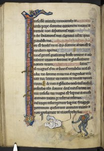أضف MS 62925 f.87v من "Rutland Psalter" ، حوالي 1260 (الحبر واللون والذهب على الرق) بواسطة مدرسة اللغة الإنجليزية