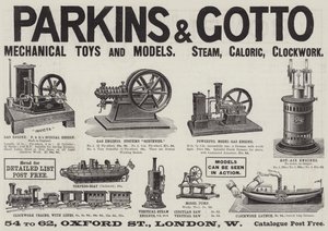 Advertisement, Parkins and Gotto (engraving) بواسطة مدرسة اللغة الإنجليزية