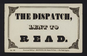 إعلان: تم إرسال Despatch لقراءته (النوع) بواسطة مدرسة اللغة الإنجليزية