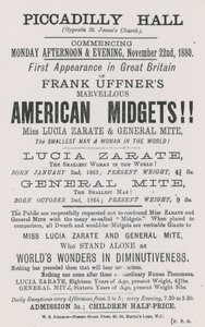 إعلان لـ Frank Uffners American Midgets بواسطة مدرسة اللغة الإنجليزية