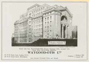 إعلان لشركة Waygood-Otis Limited بواسطة مدرسة اللغة الإنجليزية