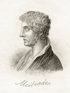 Alcibiades Cleiniou Scambonides ، من `` قاموس كراب التاريخي &39;&39; ، المنشور عام 1825 بواسطة مدرسة اللغة الإنجليزية