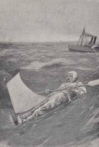 American adventurer Paul Boyton crossing the English Channel in a rubber suit بواسطة مدرسة اللغة الإنجليزية