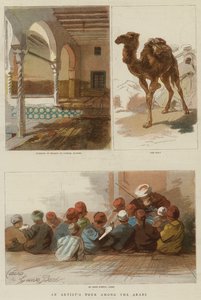 جولة فنان بين العرب (نقش ملون) بواسطة مدرسة اللغة الإنجليزية