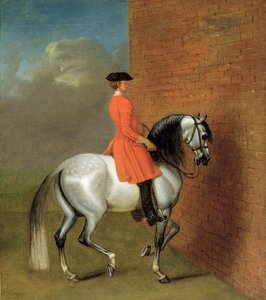 تمرين في Haute Ecole: The Passage to Left على طول الجدار ، بعد John Venderbank (1694-1739) المنسوب سابقًا إلى James Seymour (1702-52)