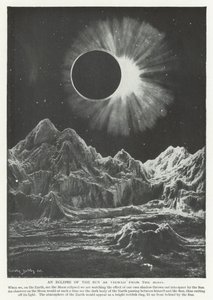 An eclipse of the Sun as seen from the Moon (litho) بواسطة مدرسة اللغة الإنجليزية