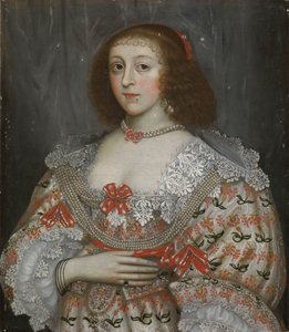 سيدة شابة مجهولة الهوية في عهد تشارلز الأول، حوالي عام 1635 (لوحة زيتية) بواسطة مدرسة اللغة الإنجليزية