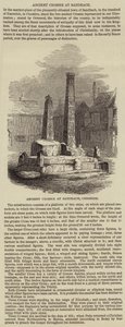 Ancient Cross at Sandbach (engraving) بواسطة مدرسة اللغة الإنجليزية