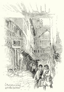 "And just as we had got to the Inn Yard" (litho) بواسطة مدرسة اللغة الإنجليزية