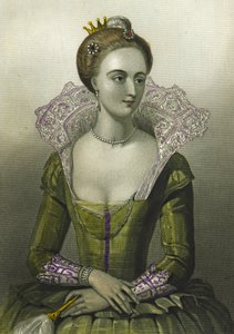 آن من الدنمارك ، ملكة الملكة جيمس الأول لبريطانيا العظمى ، 1856 بواسطة مدرسة اللغة الإنجليزية