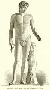 Antinous من بلفيدير ، وجدت على Esquiline بواسطة مدرسة اللغة الإنجليزية