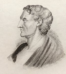 أرسطو ، من "قاموس كرابيس التاريخي" ، نُشر عام 1825 بواسطة مدرسة اللغة الإنجليزية