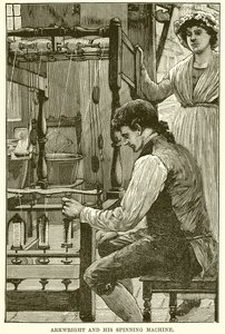 Arkwright وآلة الغزل الخاصة به بواسطة مدرسة اللغة الإنجليزية